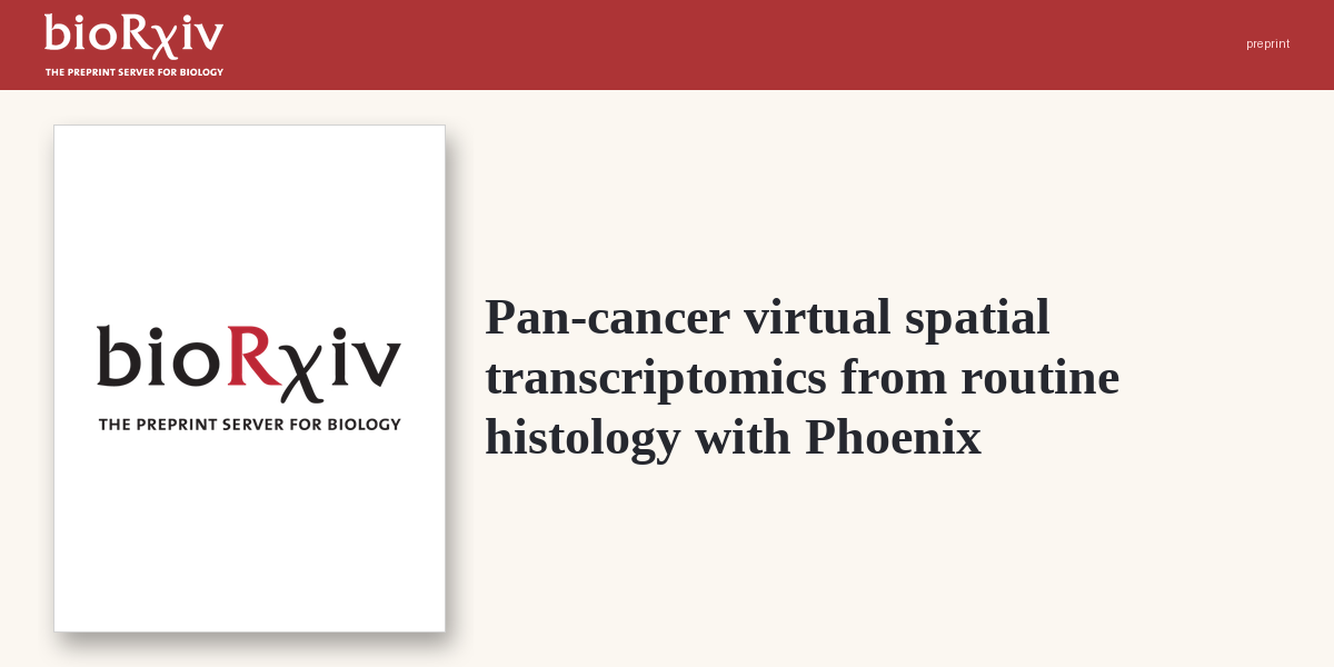 Spatial transcriptomics from H&E histology