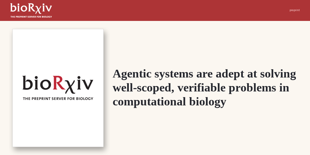 Agents excel at verifiable bio tasks