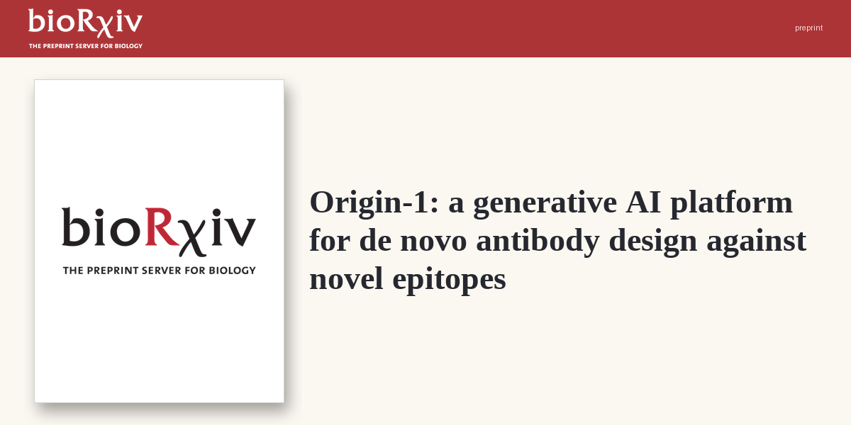 De novo antibody design goes generative