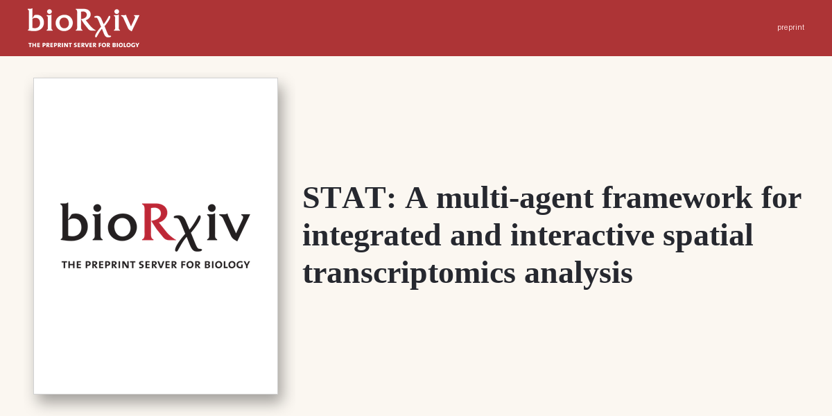 Multi-agent framework tackles spatial transcriptomics
