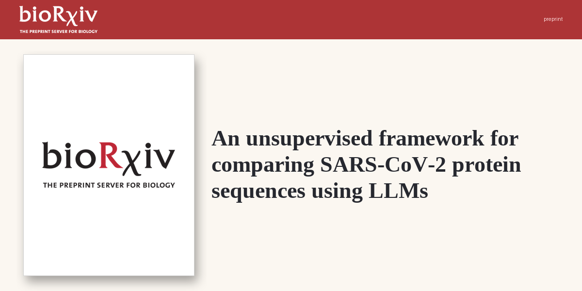 LLMs cluster SARS-CoV-2 sequences unsupervised